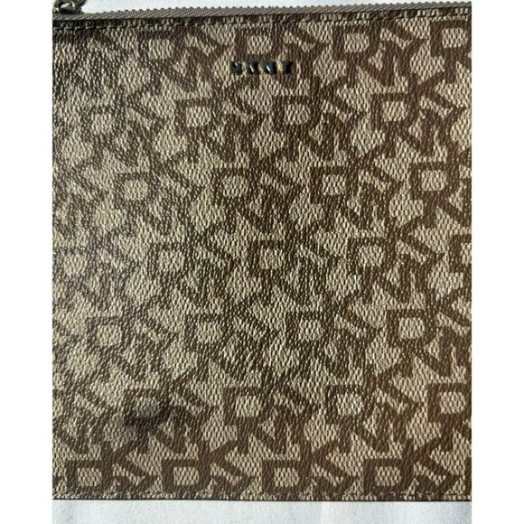DKNY Logo Pattern Wristlet - Picture 3 of 5